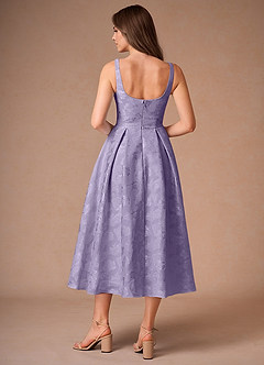Briac Lilac A-line Midi Dress image2