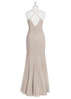 Azazie Carolina Bridesmaid Dresses Frost Mermaid Ruched Chiffon Dress image7