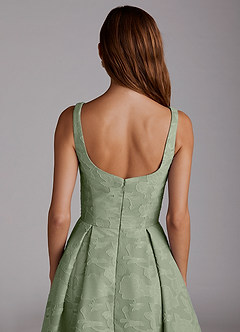 Amalie Pistachio A-line Midi Dress image6