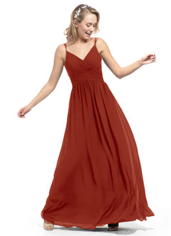 vermillion bridesmaid dresses