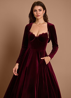 Gracyn Wine Two Piece Dress image4