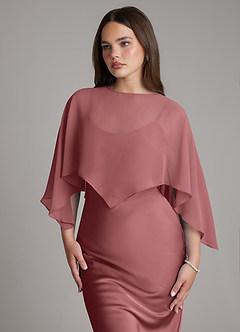 Azazie Ambra Abiti da Damigella Abito Sirena in Raso Elasticizzato Plissettato Ametista image4