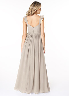 Azazie Stassie Bridesmaid Dresses Frost A-Line Sweetheart Ruched Chiffon Dress image2