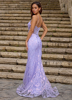sachin and babi light blue dress Purple Homecoming Dresses main image 0