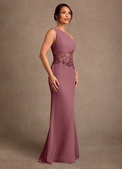 Azazie Kathie Mother of the Bride Dresses Desert Rose Mermaid Lace Chiffon Dress image3
