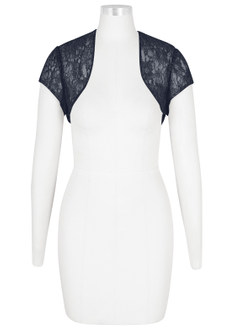 front Azazie Lucinda Lace Wrap