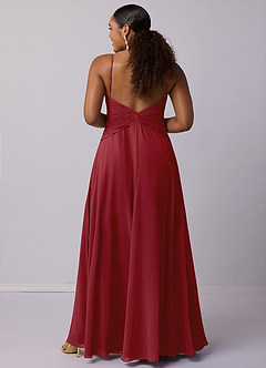 Barbie ♥ Azazie Bridesmaid Dresses Pomegranate A-Line Chiffon Dress image9