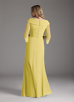 Azazie Jaycee Abiti per la Madre della Sposa Abito A-Line in Chiffon Canarino image6