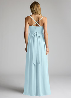 Azazie Llana Maternity Bridesmaid Dresses A-Line Chiffon Floor-Length Dress image4
