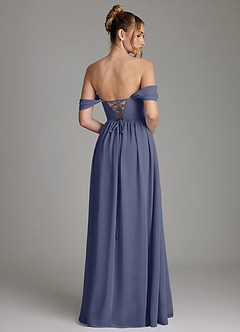 Azazie Caterina Bridesmaid Dresses Stormy A-Line Corset Chiffon Dress image10