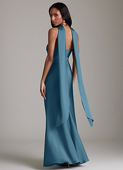 Azazie Saylor Jurken voor bruidsmeisjes Jurk van Stretch Satijn met Zeemeermin Strapless Bermuda image8