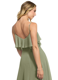 Azazie Jean Bridesmaid Dresses Pistachio A-Line Chiffon Convertible Dress image5