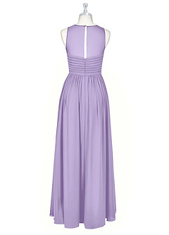 Azazie Nina Bridesmaid Dresses Lilac A-Line Pleated Chiffon Dress image7