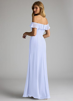 Azazie Sophie Bridesmaid Dresses Lavender A-Line Off the Shoulder Chiffon Convertible Dress image5