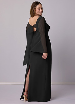 Barbie ♥ Azazie Bridesmaid Dresses Sheath Bow Chiffon Floor-Length Dress image9