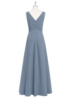 Azazie Flora Bridesmaid Dresses Twilight A-Line Pleated Chiffon Dress image8