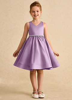 Azazie Julietta vestidos de niña de las flores Vestido de Glicinia de Tul de Princesa con Convertible image9