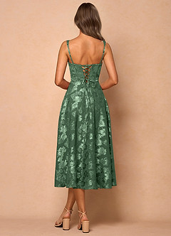 Sylvie Eucalyptus Midi Dress image3