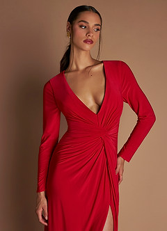 Vestido Rojo Cereza Largo Maryse image6