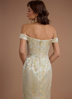 Robe Longue Crème Au Beurre Florale Janet image7