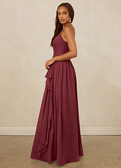 Christian Siriano Bridal for Azazie 1004 Vente Finale Robe Trapèze en Mousseline de soie Rayé Black image8