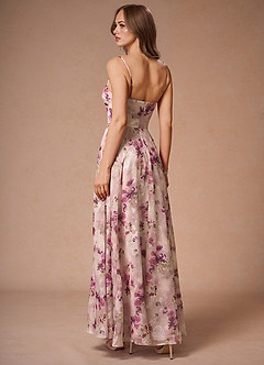 Amorelle Mauve Floral Maxi Dress image2