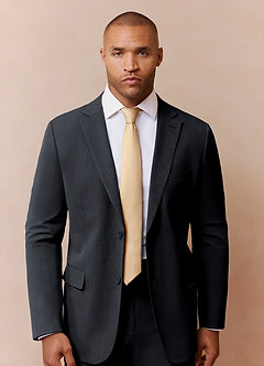 front Stretch Satin Skinny Tie