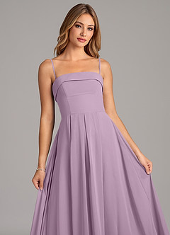 Azazie Lucienne Abiti da Damigella Abito Convertibile A-Line in Chiffon Senza Cinturino Glicine image7