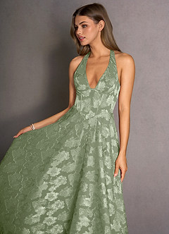 Robe Maxi Vert Clair Isabeau image5
