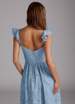 Candice Bleu Brumeux Robe longue corset image2