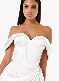 Imani White Corset Two-Piece Dress image3