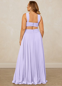 Christian Siriano Bridal for Azazie 1009 Bridesmaid Dresses Lilac A-Line Pleated Chiffon Dress image15