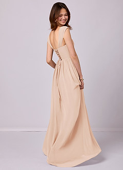 Barbie ♥ Azazie Bridesmaid Dresses English Rose A-Line Corset Chiffon Dress image8