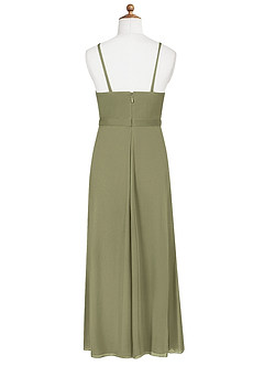 Azazie Luxy Junior Pistachio Pleated Mesh Dress image7