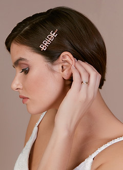 front Grampo de cabelo de noiva