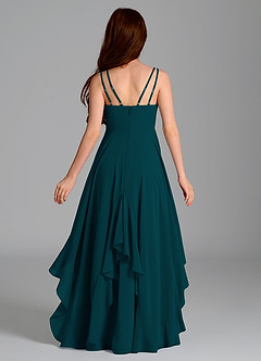 Azazie Karan Junior Pine A-Line Chiffon Dress image2