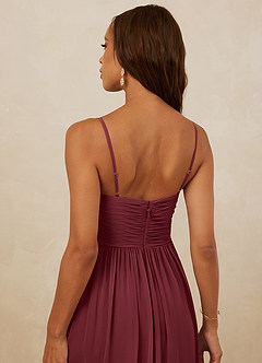 Christian Siriano Bridal for Azazie 1004 Vente Finale Robe Trapèze en Mousseline de soie Rayé Black image4