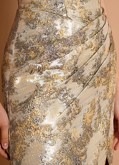 Othelia Argent Doré Robe maxi image6