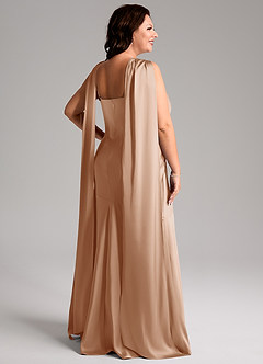 Azazie Kinsley Bridesmaid Dresses English Rose Mermaid Side Slit Stretch Satin Dress image9