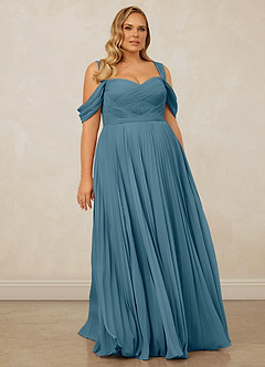 Christian Siriano Bridal for Azazie 1013 Bridesmaid Dresses Bermuda A-Line Off the Shoulder Chiffon Dress image10