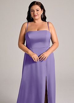 Azazie Wren Bridesmaid Dresses Tahiti A-Line Strapless Stretch Satin Convertible Dress image11