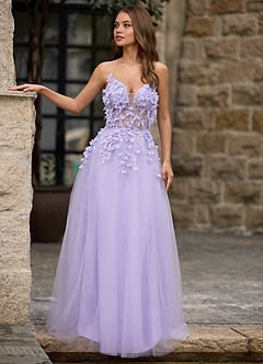 Seraphic Violetti A-linjainen tanssiaismekko image3