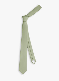 front Stretch Satin Skinny Tie