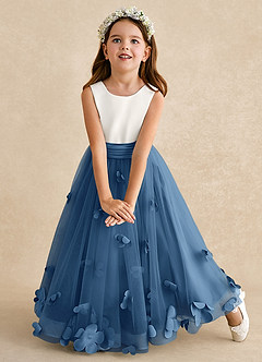 Azazie Vi Flower Girl Dresses Twilight A-Line Sleeveless Tulle Dress image6
