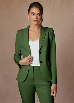 front Whitney Oliwa Marynarka Ze Stretchem Strukturalnym