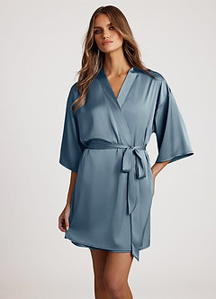 front 클래식 새틴 로브