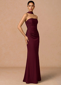 Zora Merlot Maxi Dress image3