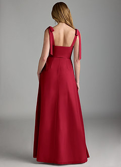 Azazie Lizet Bridesmaid Dresses Scarlet A-Line Sweetheart Neckline Chiffon Dress image2