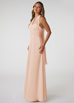 Azazie Fifi Bridesmaid Dresses English Rose A-Line Strapless Chiffon Convertible Dress image10