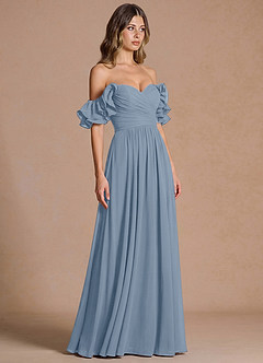 Abito Maxi Azzurro Polvere Calantha image5